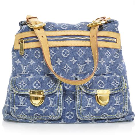 louis vuitton blue jean bag|louis vuitton denim carryall.